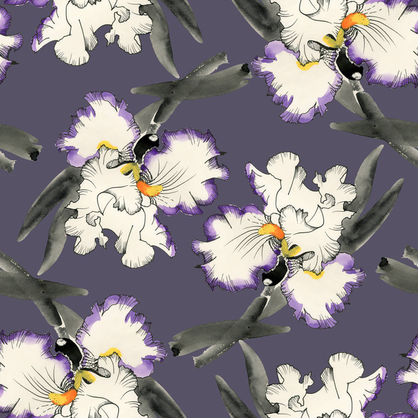 iris flower background - Foto, afbeelding