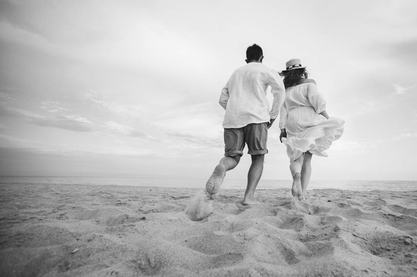 couple in love on the beach  - Fotoğraf, Görsel