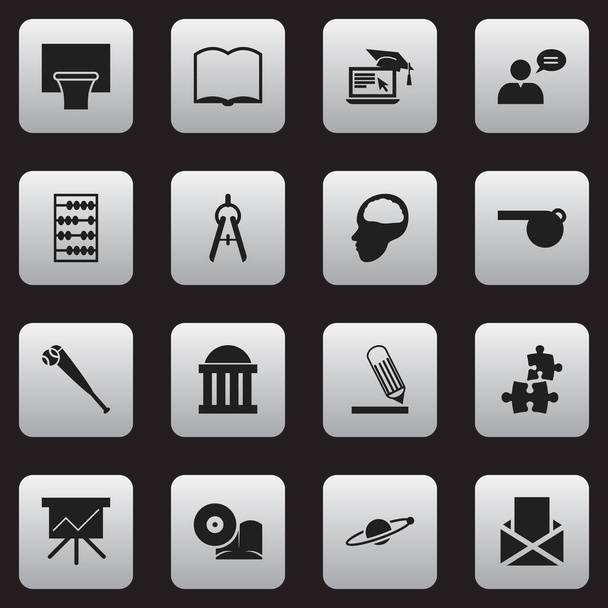 Set di 16 icone dell'Università modificabili. Include simboli come Pensare Uomo, Pipistrello, Cerebro e altro ancora. Può essere utilizzato per la progettazione web, mobile, UI e infografica
. - Vettoriali, immagini