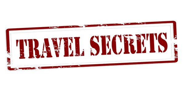 Ταξιδιωτικά μυστικά σφραγίδα - Διάνυσμα, εικόνα