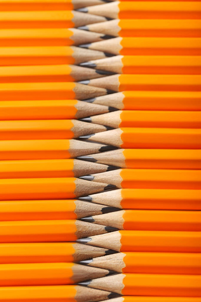 Background of yellow pencils - Foto, afbeelding