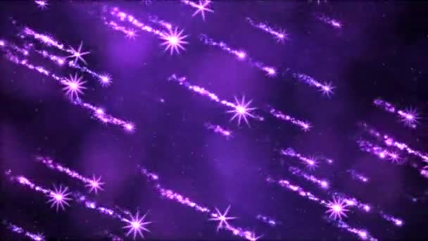 Zářící, Střelba hvězdy animace - Loop fialová - Záběry, video