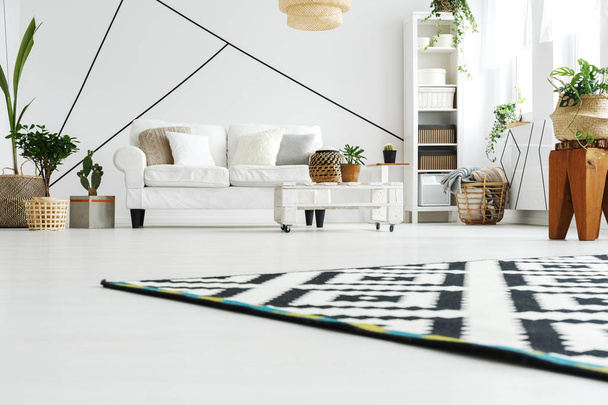 Чорно-білий килим
 - Фото, зображення