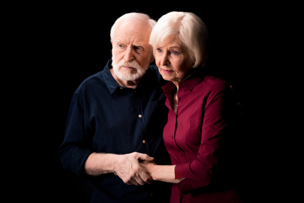 senior couple holding hands - Photo, Image