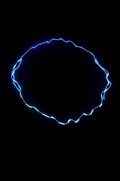 Laser beam blue on a black background  - Fotografie, Obrázek