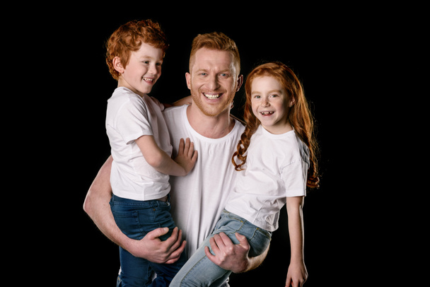 Happy father with children   - Photo, Image