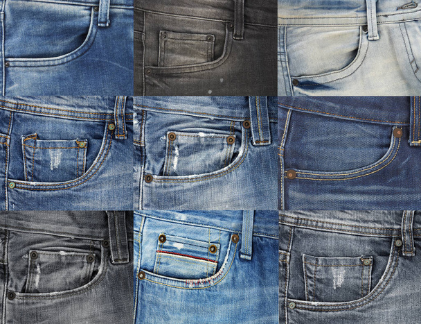 Jeans front pockets - Photo, Image