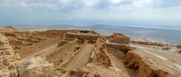 Ruinas de la fortaleza de Masada, Israel - Foto, imagen