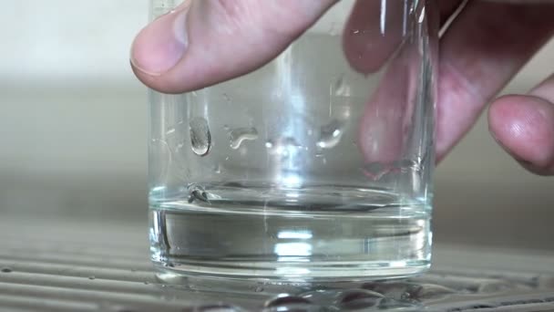 Pouring Glass of Water.  - Felvétel, videó