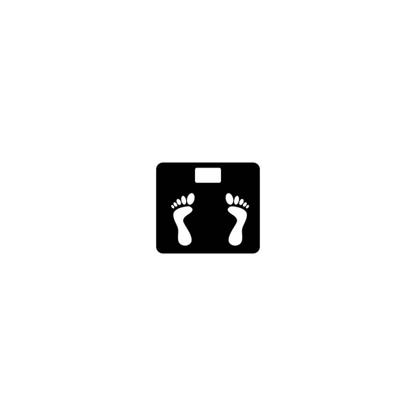 Pictogram scale icon. Black icon on white background. - Vector, Image