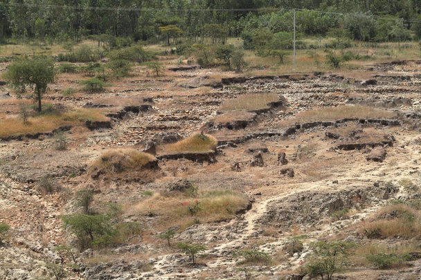 Διάβρωση του εδάφους στην Αιθιοπία - Φωτογραφία, εικόνα