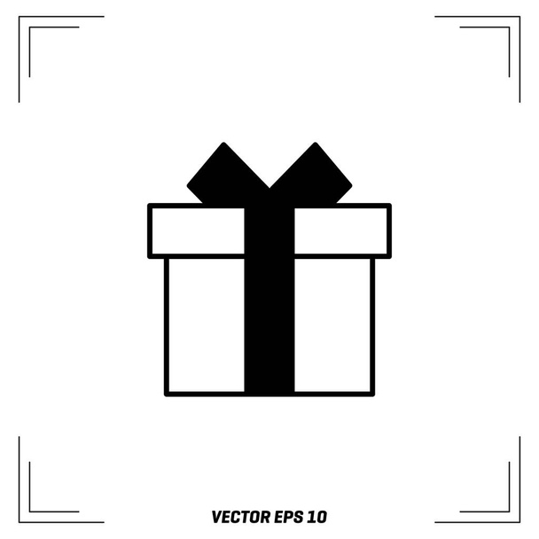 gift box flat icon - Vektor, obrázek