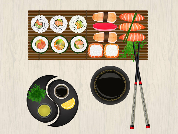 illustration of sushi - Valokuva, kuva