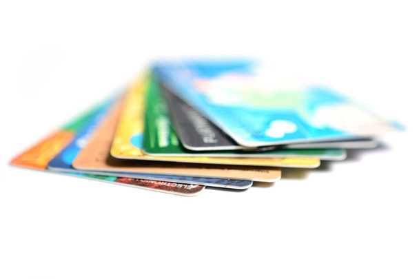verzameling van credit cards  - Foto, afbeelding