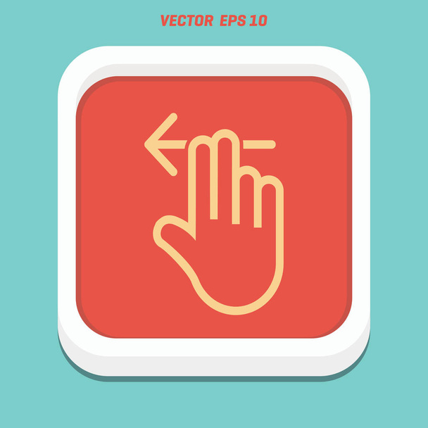 mano con icona freccia
 - Vettoriali, immagini