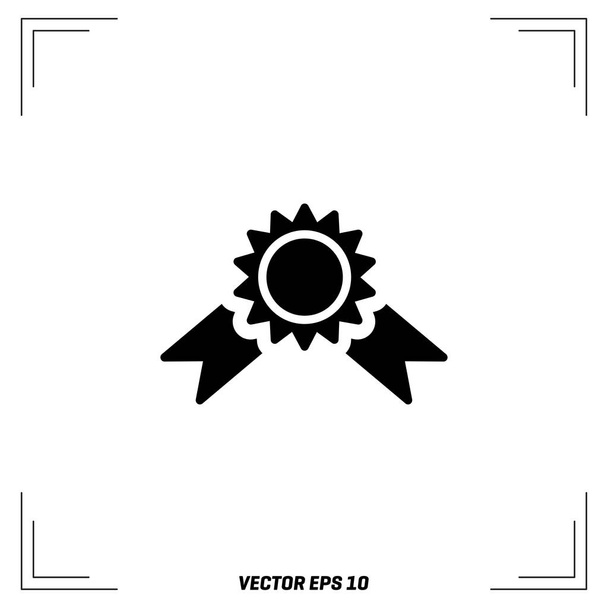 Medal flat Icon  - Vektör, Görsel