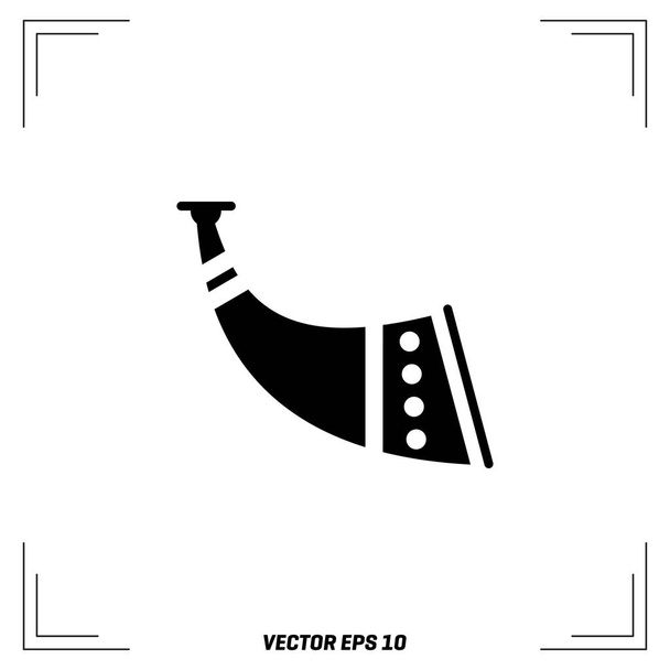 traditional hunting horn icon - Wektor, obraz