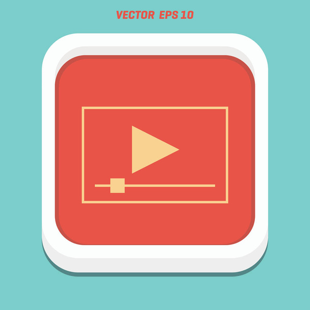 Media player icon - Vector, imagen