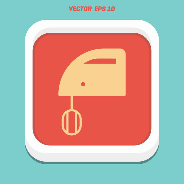 Kitchen hand mixer icon - Vector, imagen