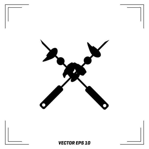barbecue flat  icon  - Vektor, obrázek