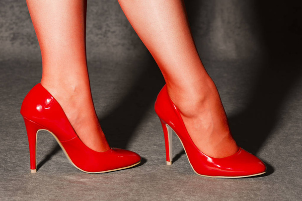 sexy red shoes - Photo, Image