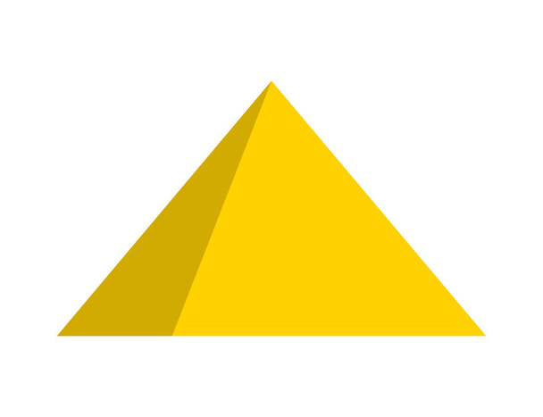 エジプトのピラミッドのベクトル シンボル アイコン デザイン - ベクター画像