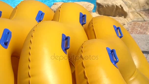Water tube for sliding in water park - Footage, Video