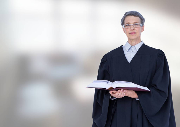 Judge holding book - Photo, Image