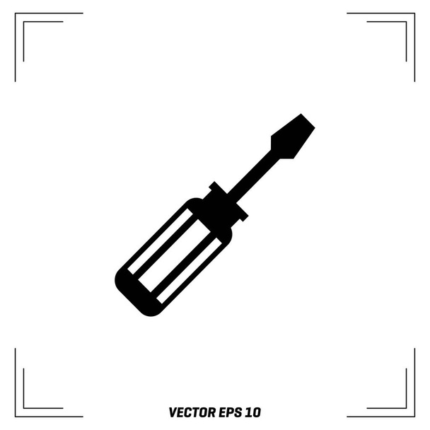 Screwdriver flat Icon  - Vector, Imagen