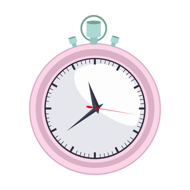 colorful graphic of female stopwatch - Vector, Image
