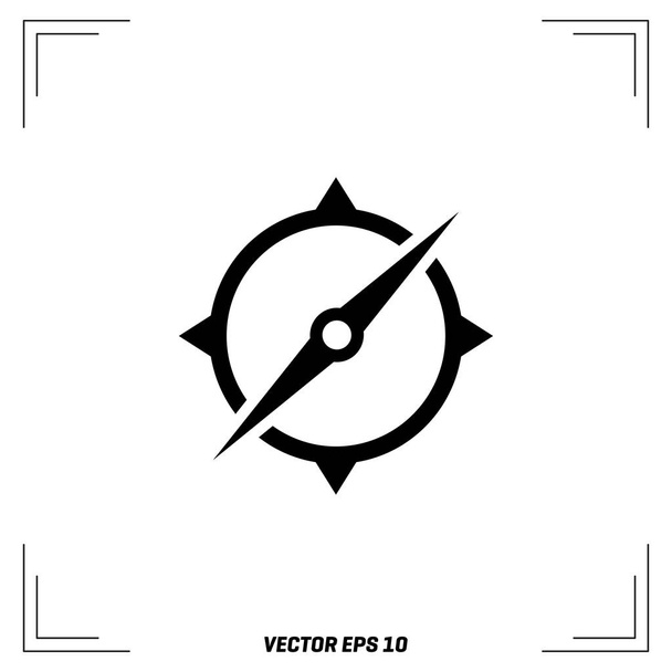 Compass flat icon - Vektor, obrázek