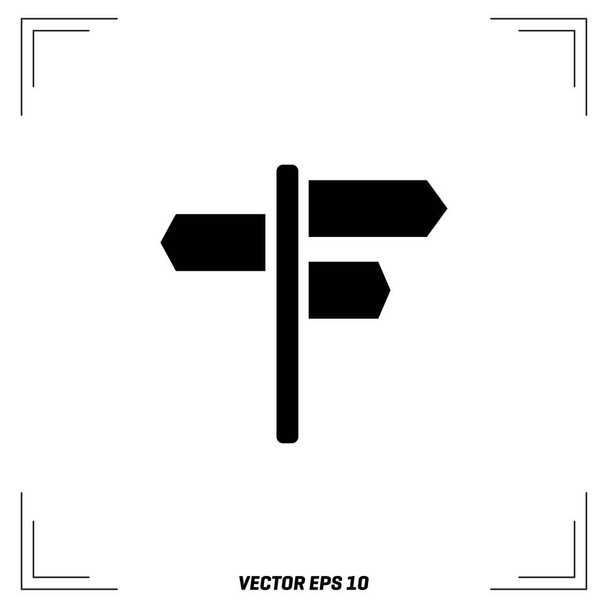 signpost flat icon - Vektor, obrázek