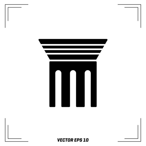 Pillar flat Icon - Vetor, Imagem