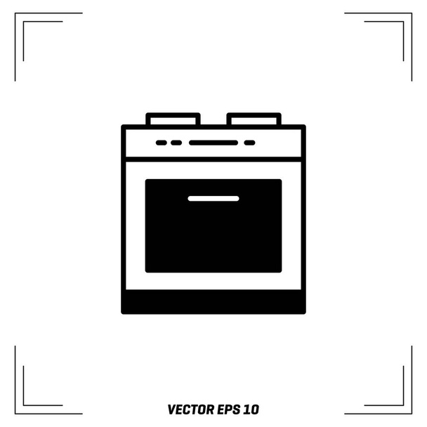Oven flat Icon - Vettoriali, immagini