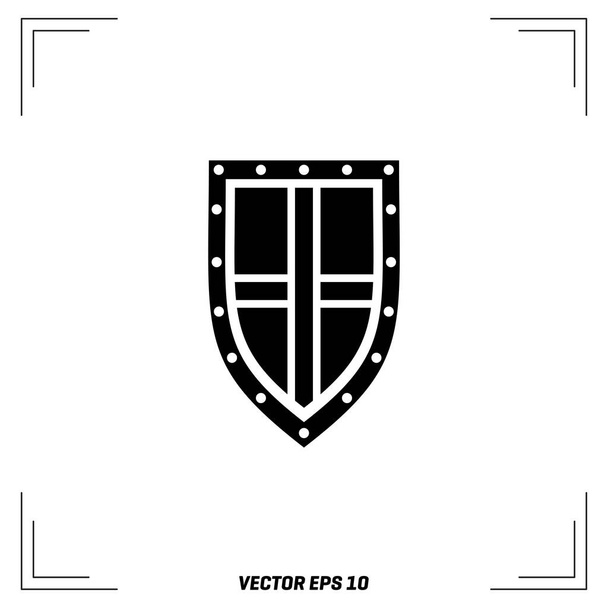 Viking Shield Icon  - Wektor, obraz