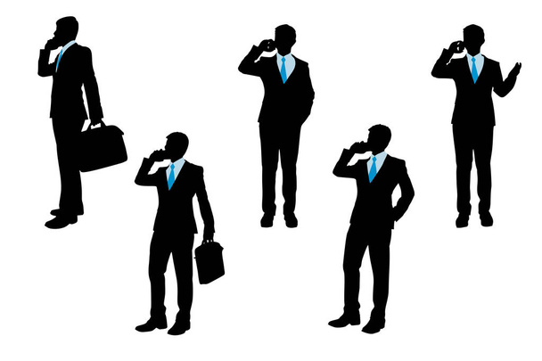 silhouette of businessman - Vector, Image