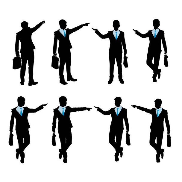 silhouette of businessman - Vector, Image