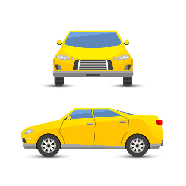 piatto giallo auto veicolo tipo design stile vettore generico classico business illustrazione isolato
. - Vettoriali, immagini