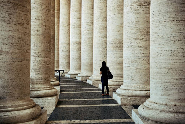 Historyczne korytarza w Watykanie - Zdjęcie, obraz