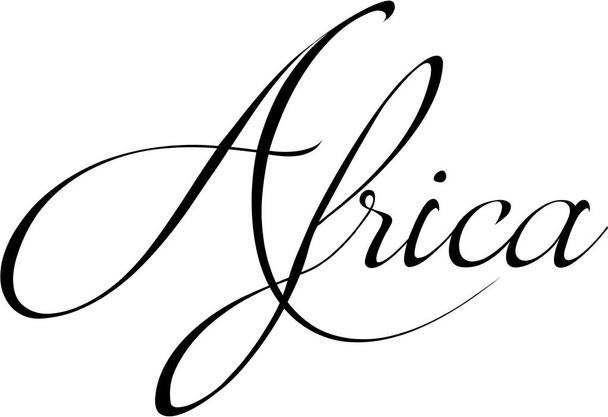Znak Arfrica tekst - Wektor, obraz