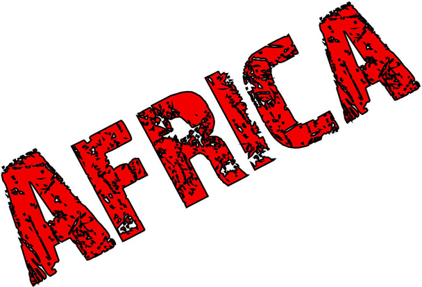 Σημάδι του κείμενο Arfrica - Διάνυσμα, εικόνα