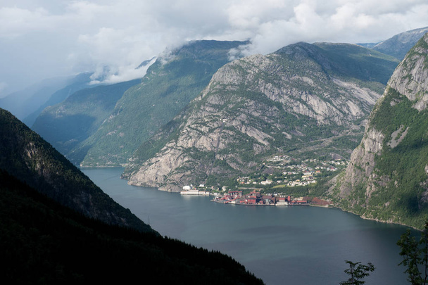 Norway - big fjord panaramic view - Zdjęcie, obraz
