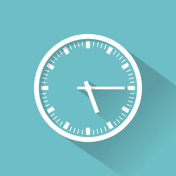 Color clock flat icon - Wektor, obraz