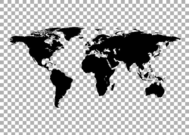 世界地図ベクトル図 - ベクター画像