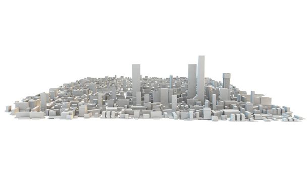 3d render of a big sprawling cityscape - Fotografie, Obrázek