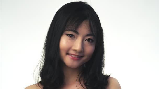 krása portrét asijské ženy - Záběry, video