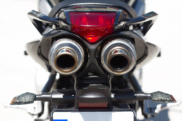 motorfiets achterste detail - Foto, afbeelding