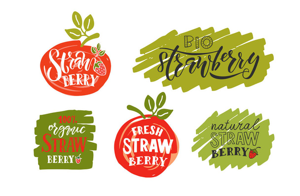 typographie lettrage fraise
 - Vecteur, image