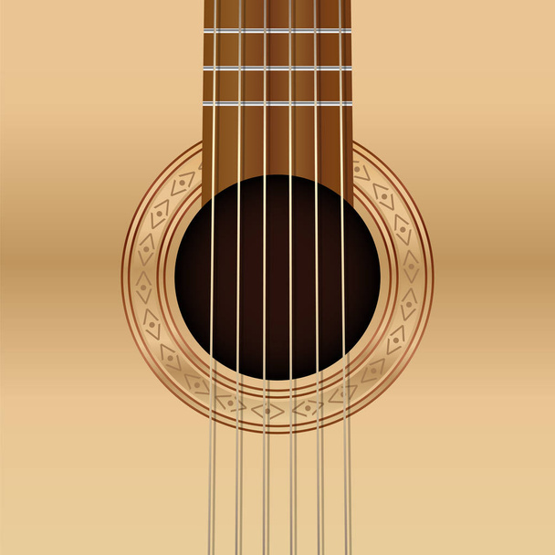 Guitarra agujero de sonido
 - Vector, imagen