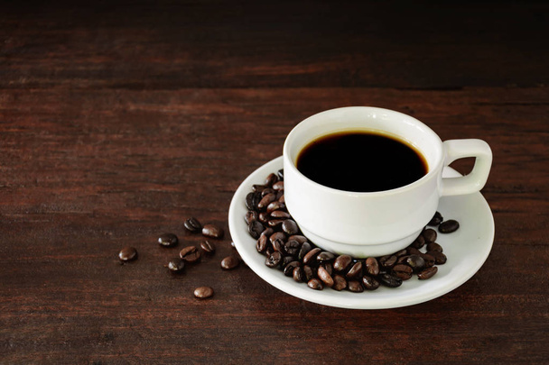 coffee cup on wood table - Фото, зображення